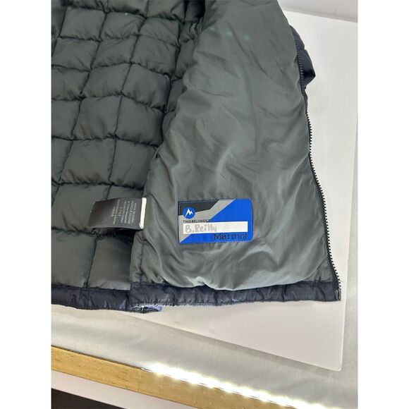 Marmot Kids Unisex Medium Black Down Puffer Jacket Winter Warm READ - Picture 7 of 13